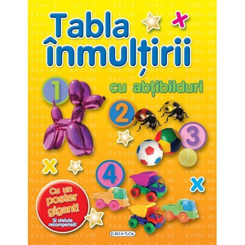 Tabla inmultirii cu abtibilduri
