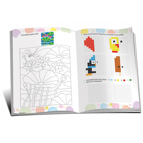 Marea carte de colorat - IQ start 6+ (cu 70 de autocolante)