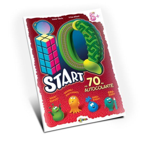 Marea carte de colorat - IQ start 5+ (cu 70 de autocolante)