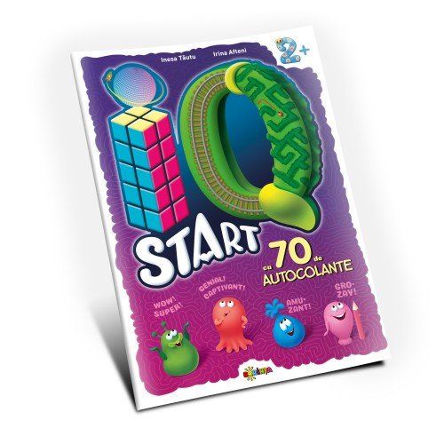 Marea carte de colorat - IQ start 2+ (cu 70 de autocolante)