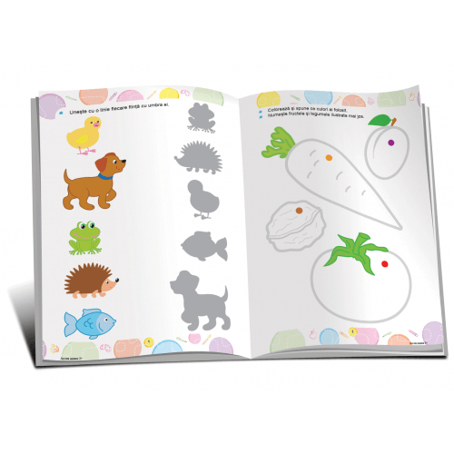 Marea carte de colorat - IQ start 2+ (cu 70 de autocolante)