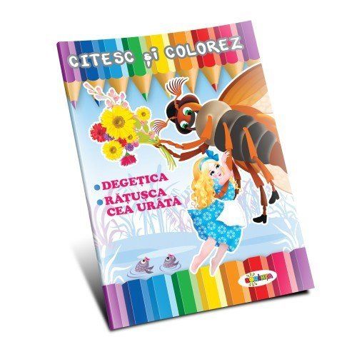 Citesc și colorez - Degețica