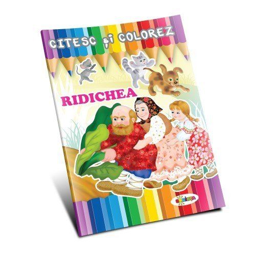 Citesc și colorez - Ridichea