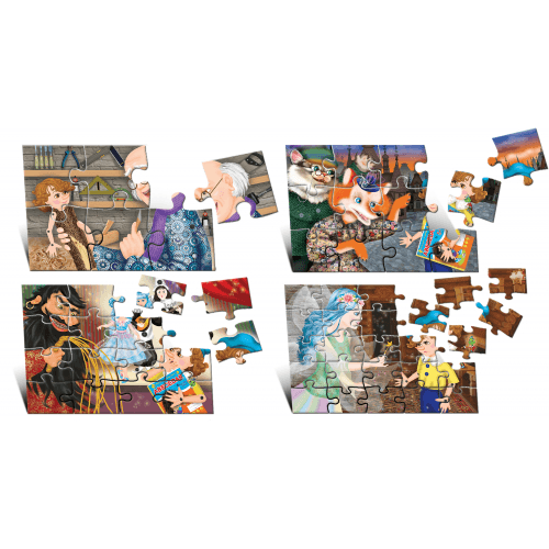 Puzzle Pinocchio (4 imagini în cutie)
