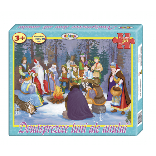 Puzzle - Douăsprezece luni ale anului (30 de piese)