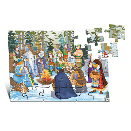 Puzzle - Douăsprezece luni ale anului (30 de piese)