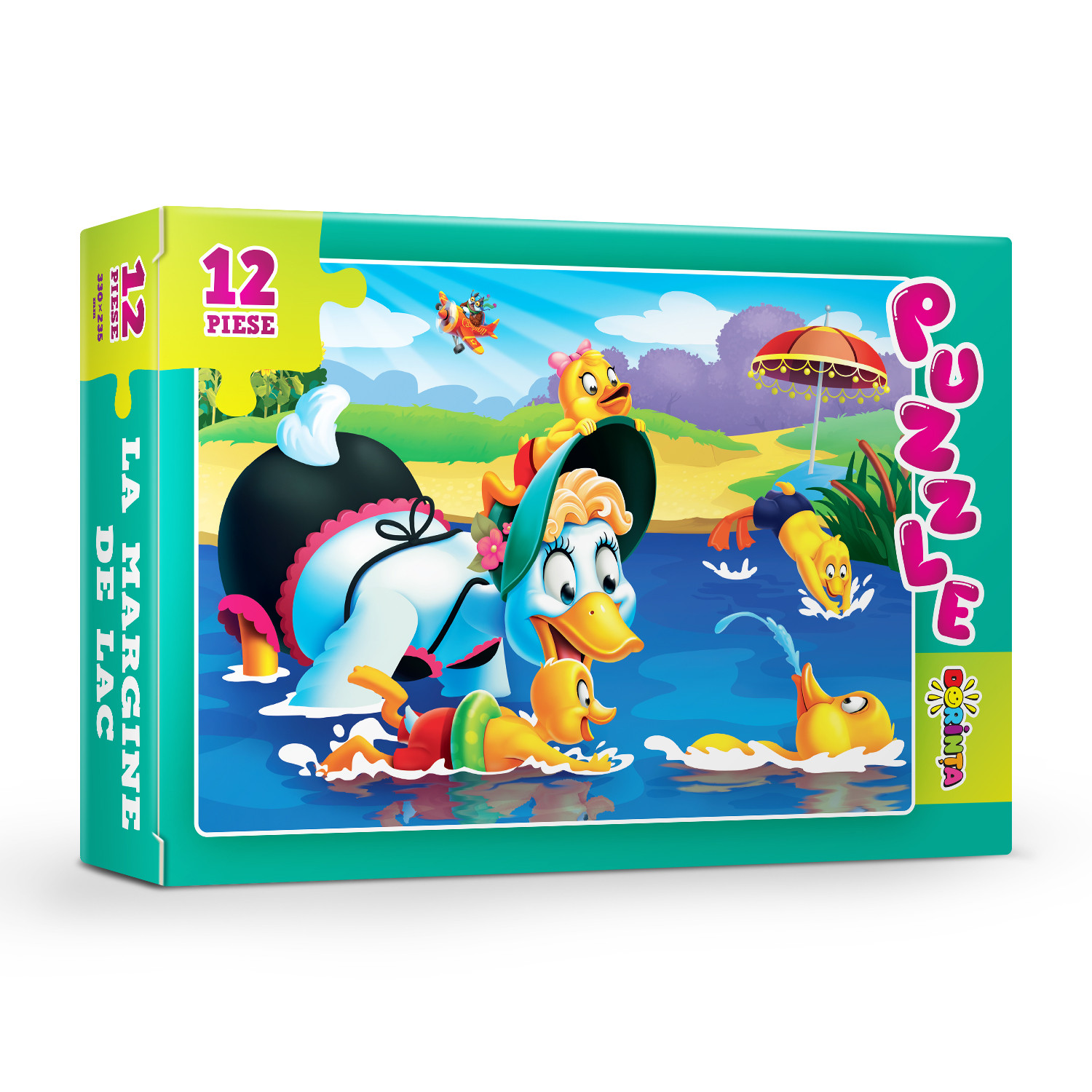Puzzle - La margine de lac (12 piese)