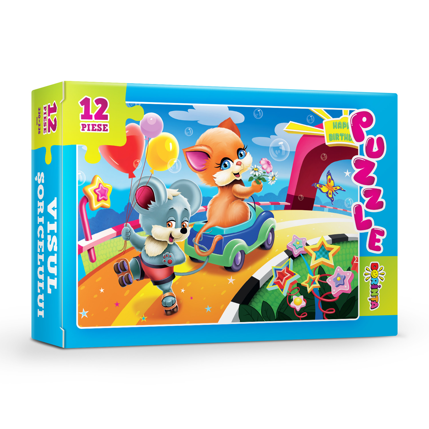 Puzzle - Visul șoricelului (12 piese)