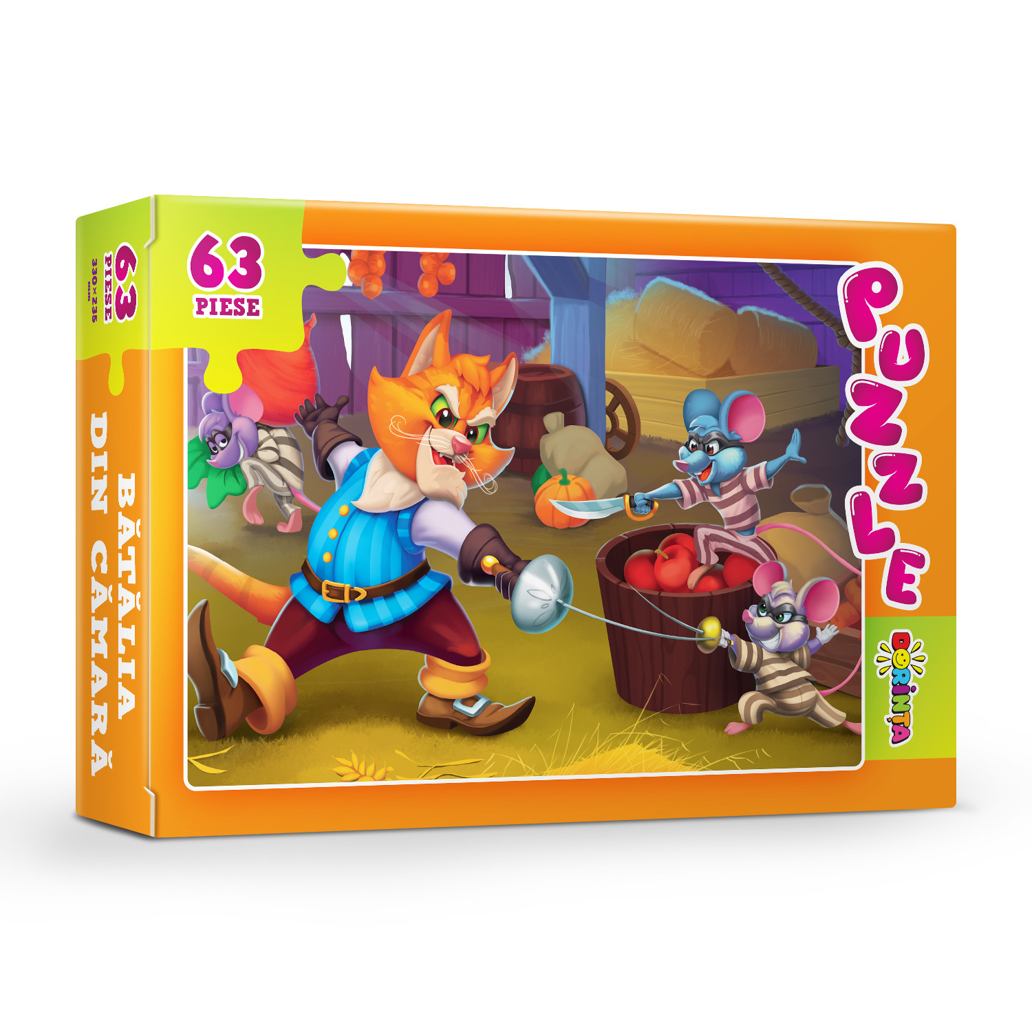 Puzzle - Bătălia din cămară (63 de piese)
