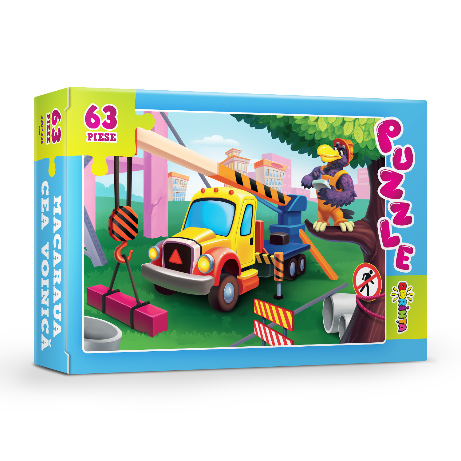 Puzzle - Macaraua cea voinică (63 de piese)