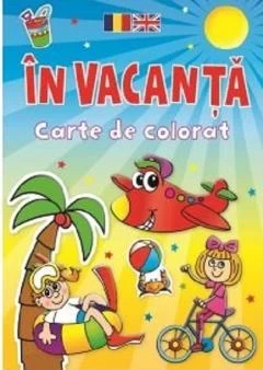 In vacanta - Carte de Colorat