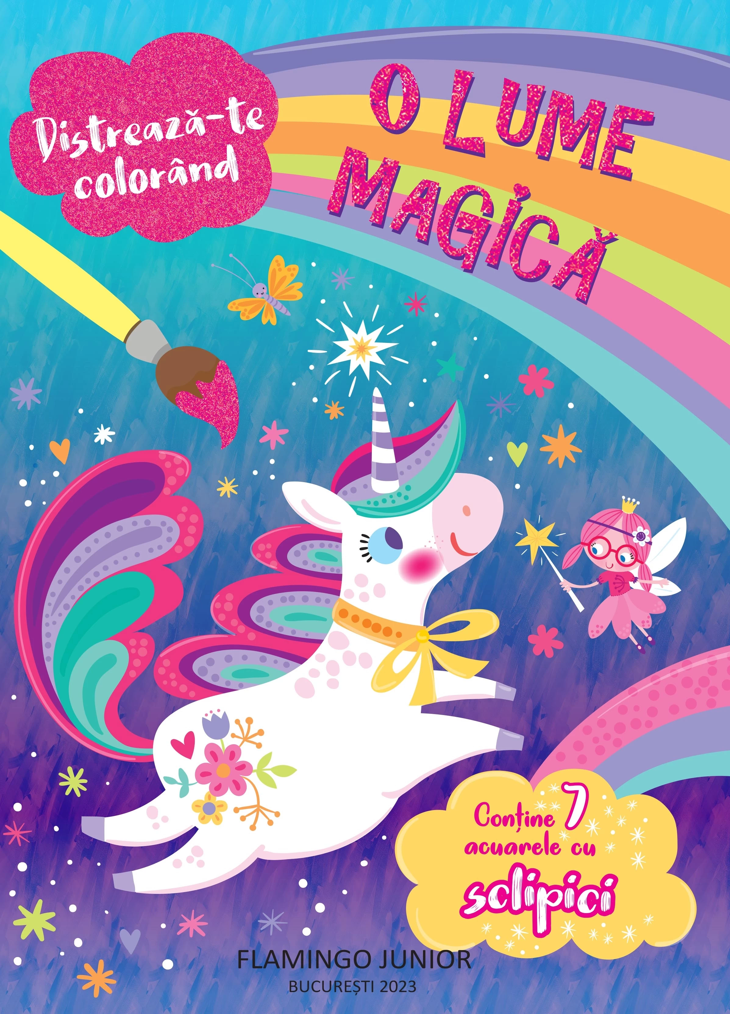 O lume magica. Contine 7 acuarele cu sclipici