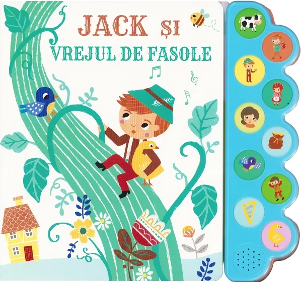 Carte sonora cu 10 sunete - Jack si vrejul de fasole.
