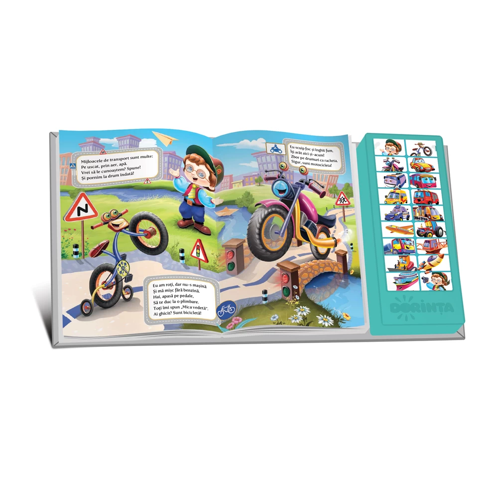 Carte cu sunete / sonoră - Prima mea carte despre transport