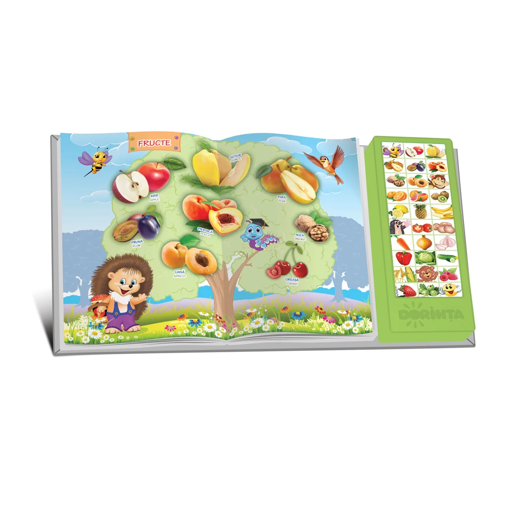 Carte cu sunete / sonoră - Super Fructe, Legume, Fructe de pădure.