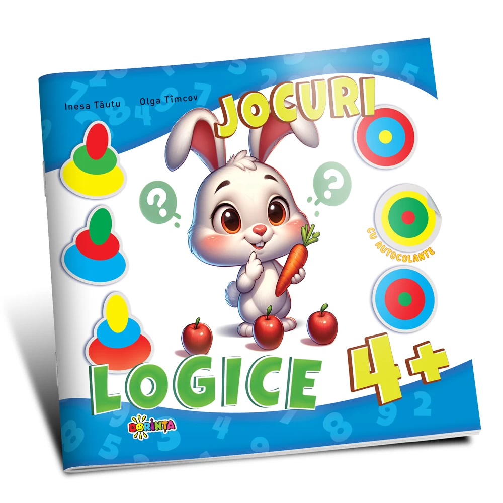 Jocuri logice 4+ (cu autocolante)
