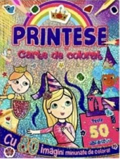 Printese - Carte de colorat cu abtibilduri