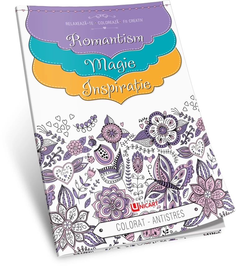 Romantism. Magie. Inspiratie. - Carte de colorat antistres.