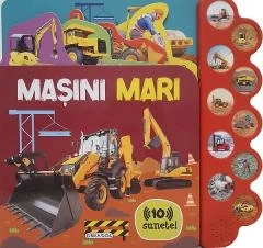 Carte sonora cu 10 sunete - Masini mari.