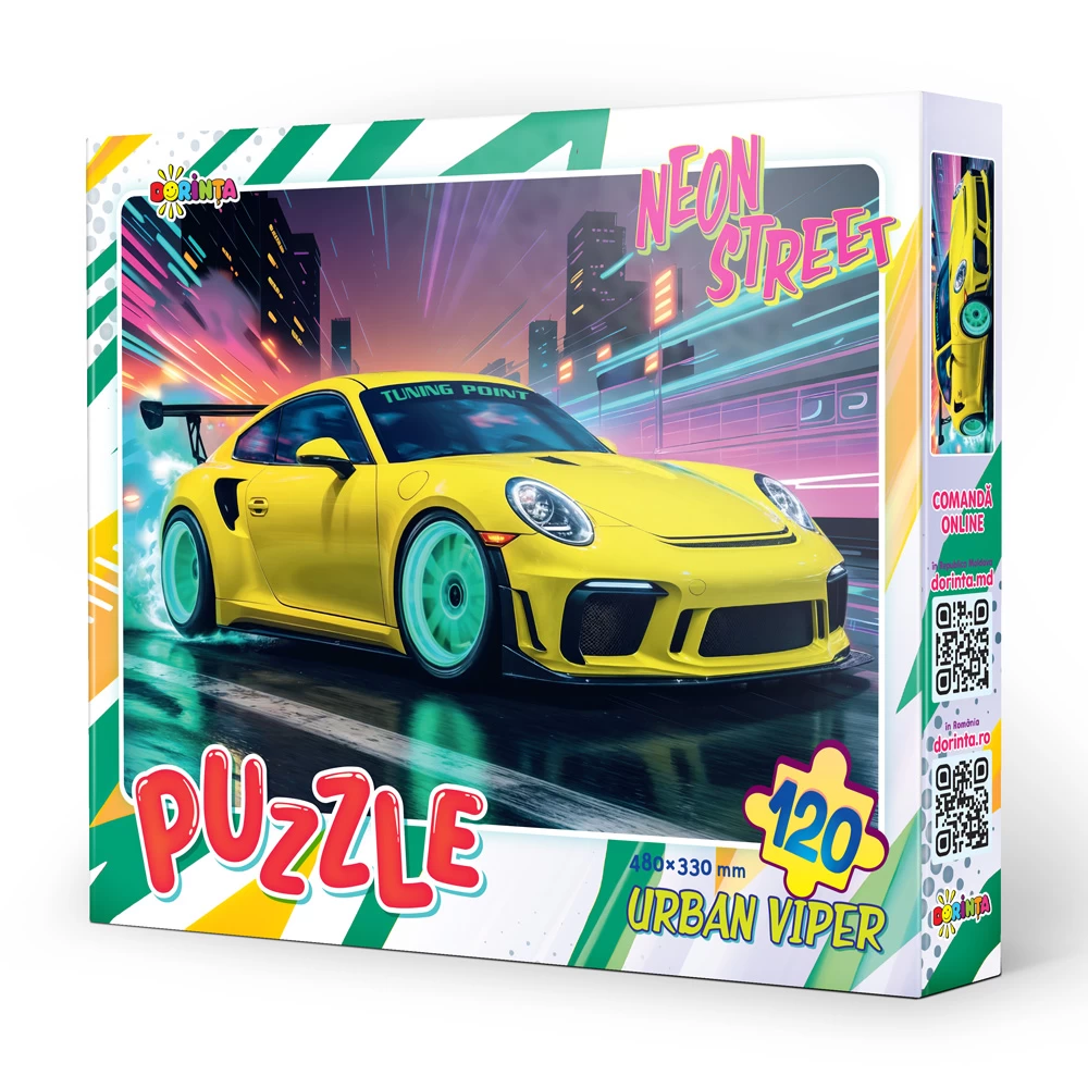Puzzle - Neon Street. Urban Viper (120 piese)