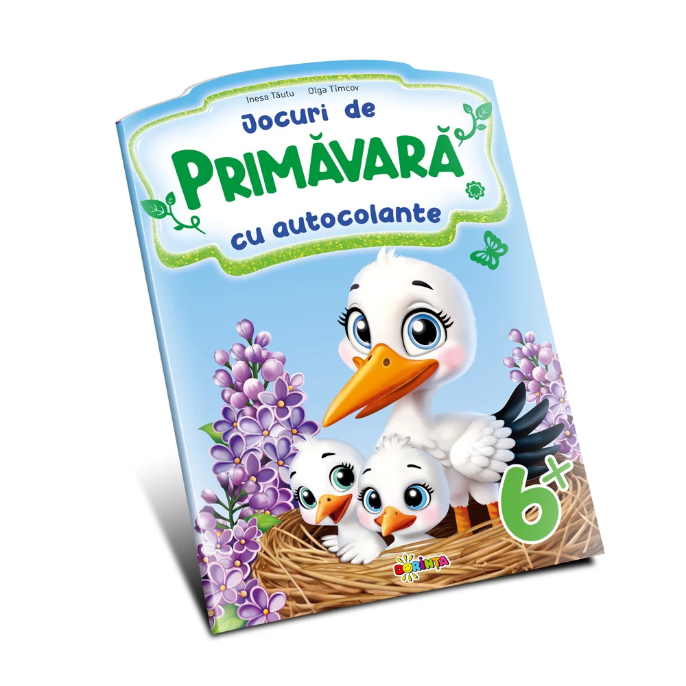 Jocuri de Primăvară cu autocolante: 6+