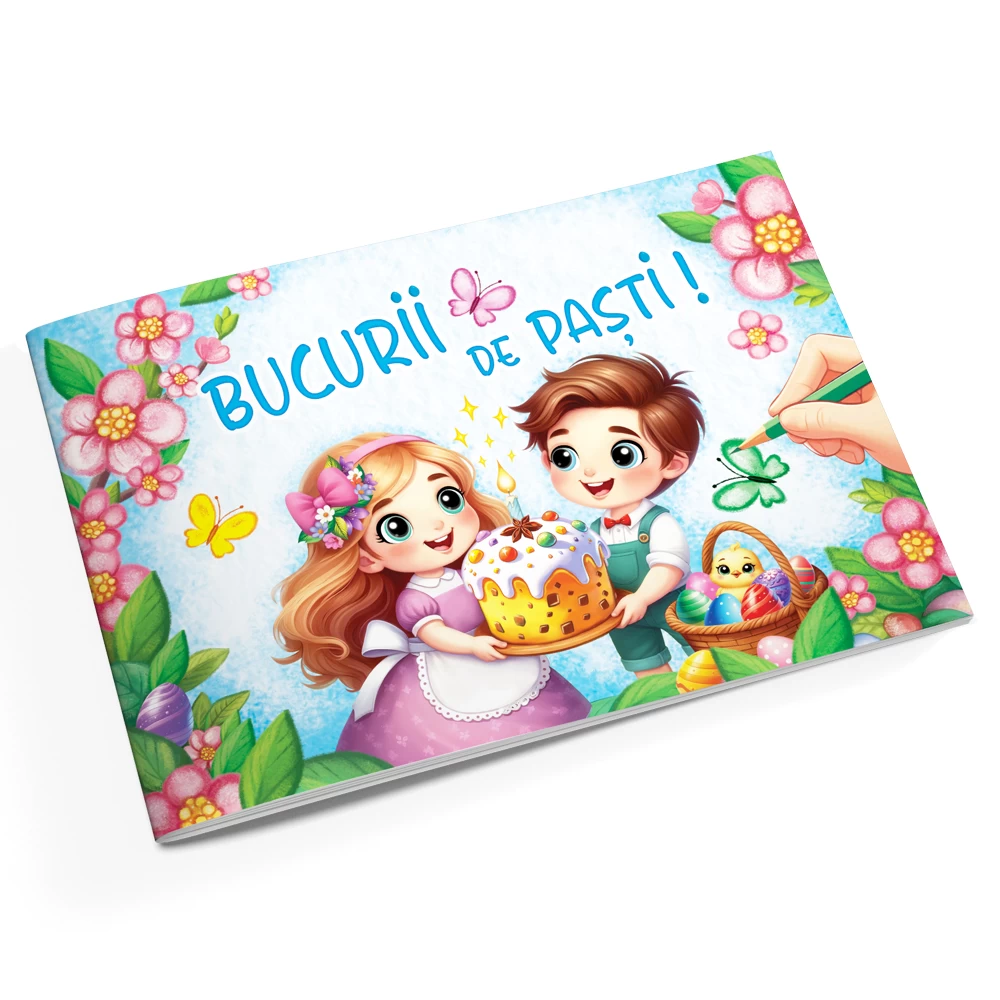 Bucurii de Paști. Citesc si colorez
