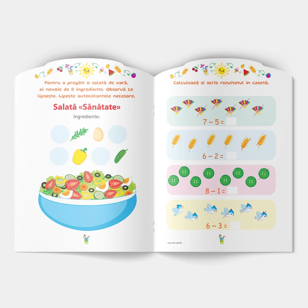 Jocuri de Vară. Cu autocolante: 6+