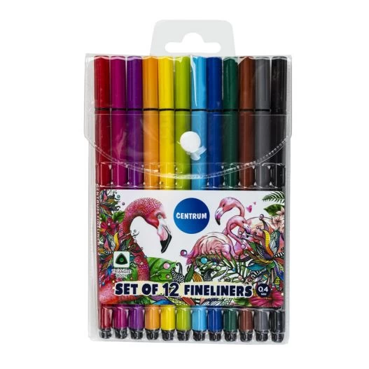 Fineliner Centrum 0.4 Mm 12 Bucati/Set