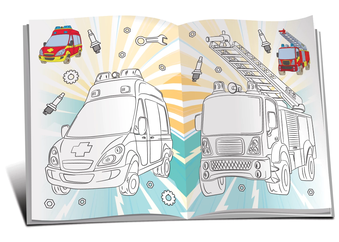Marea carte de colorat - Automobile & Roboți
