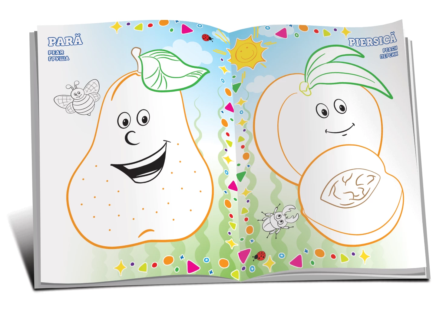 Marea carte de colorat - Fructe și legume