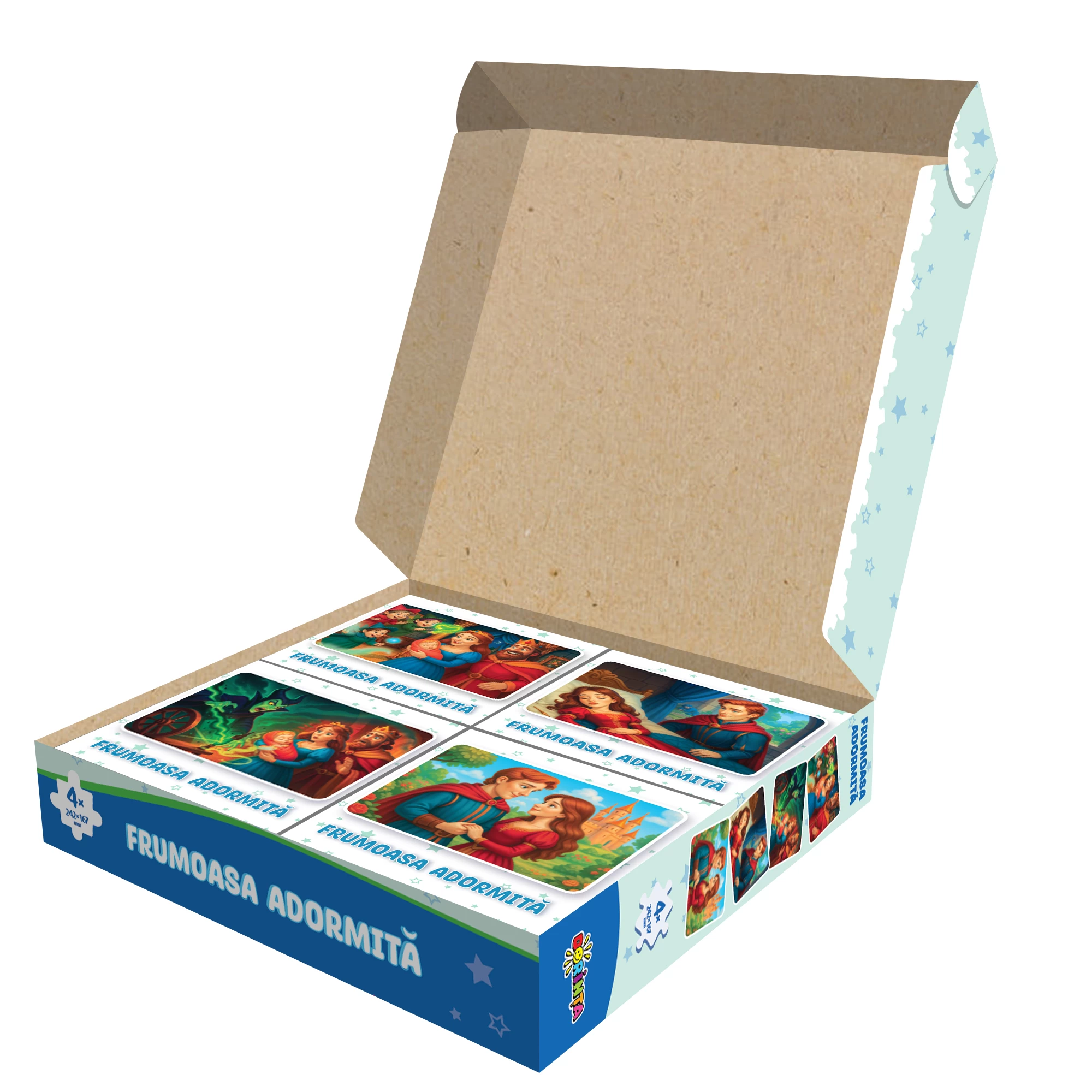 Puzzle 4 in 1 - Frumoasa adormita