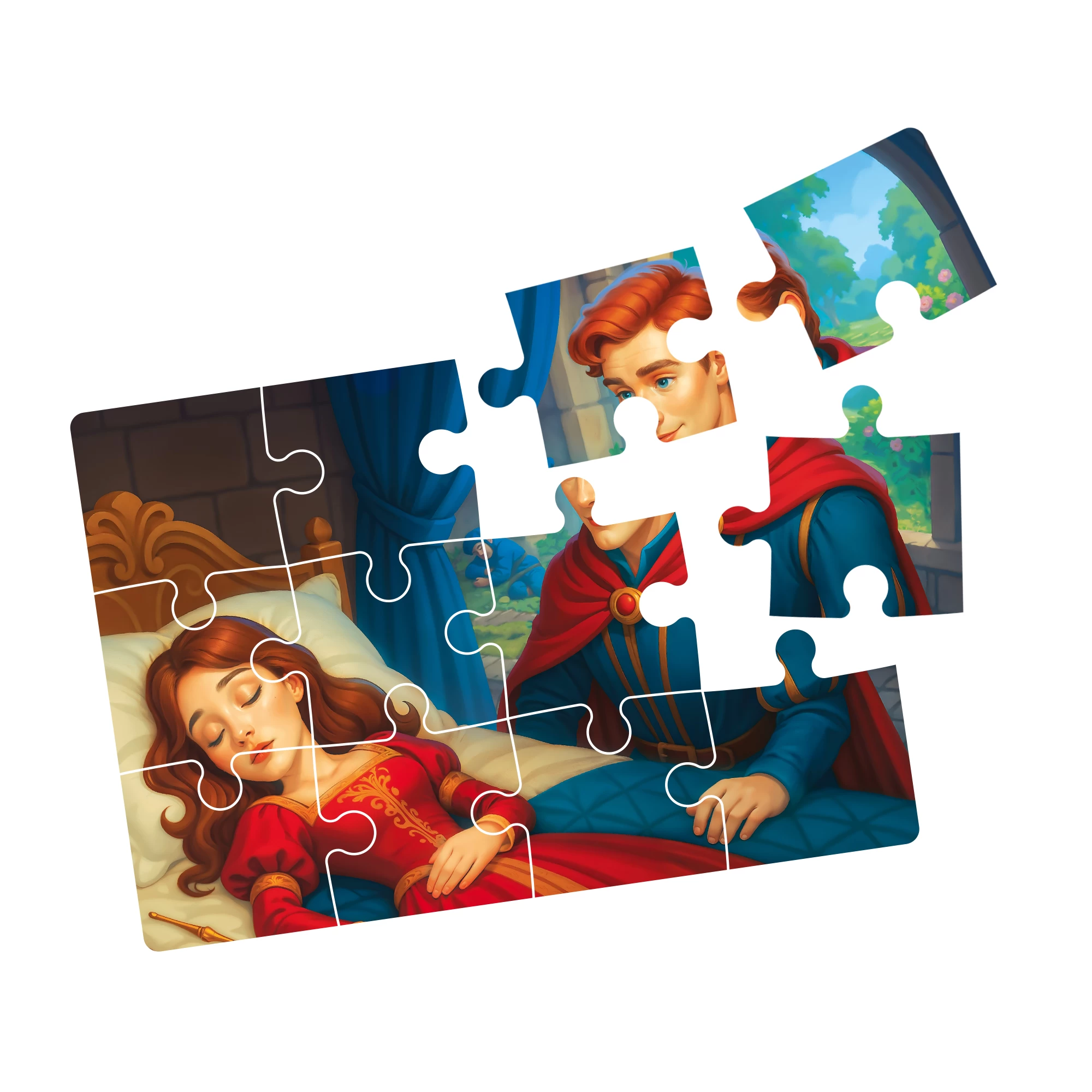 Puzzle 4 in 1 - Frumoasa adormita