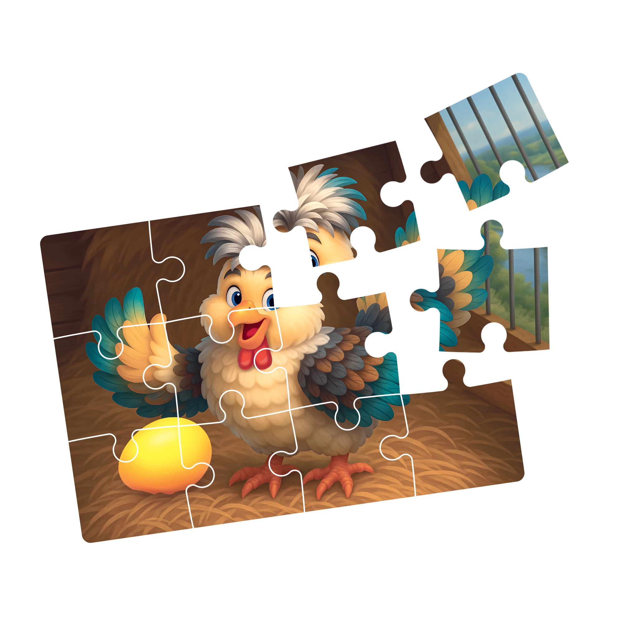 Puzzle 4 in 1 - Gainusa cea motata