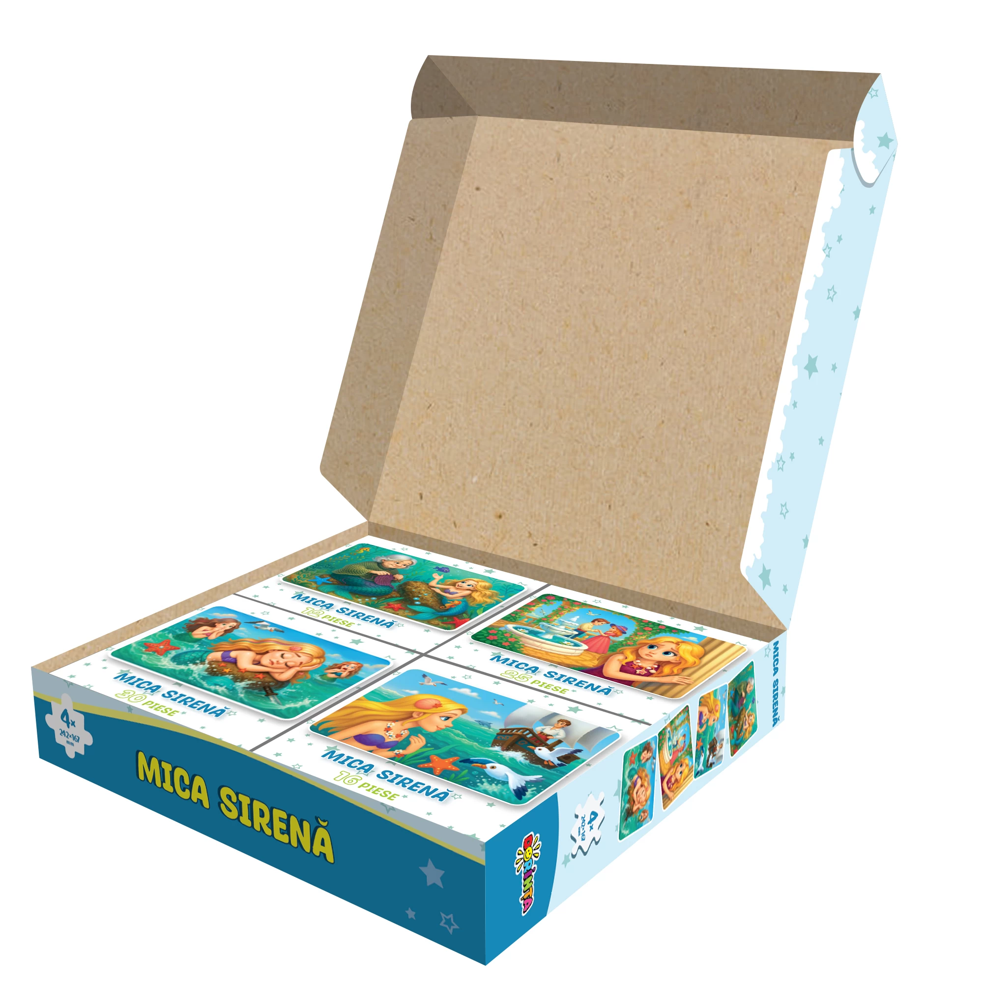 Puzzle 4 in 1 - Mica Sirena