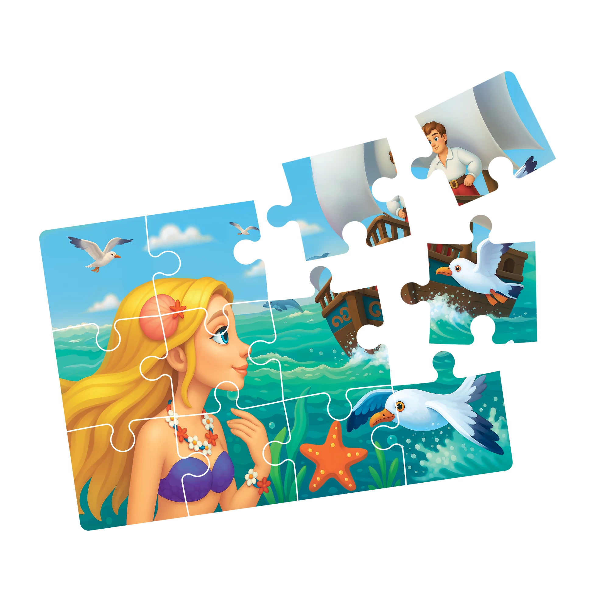 Puzzle 4 in 1 - Mica Sirena