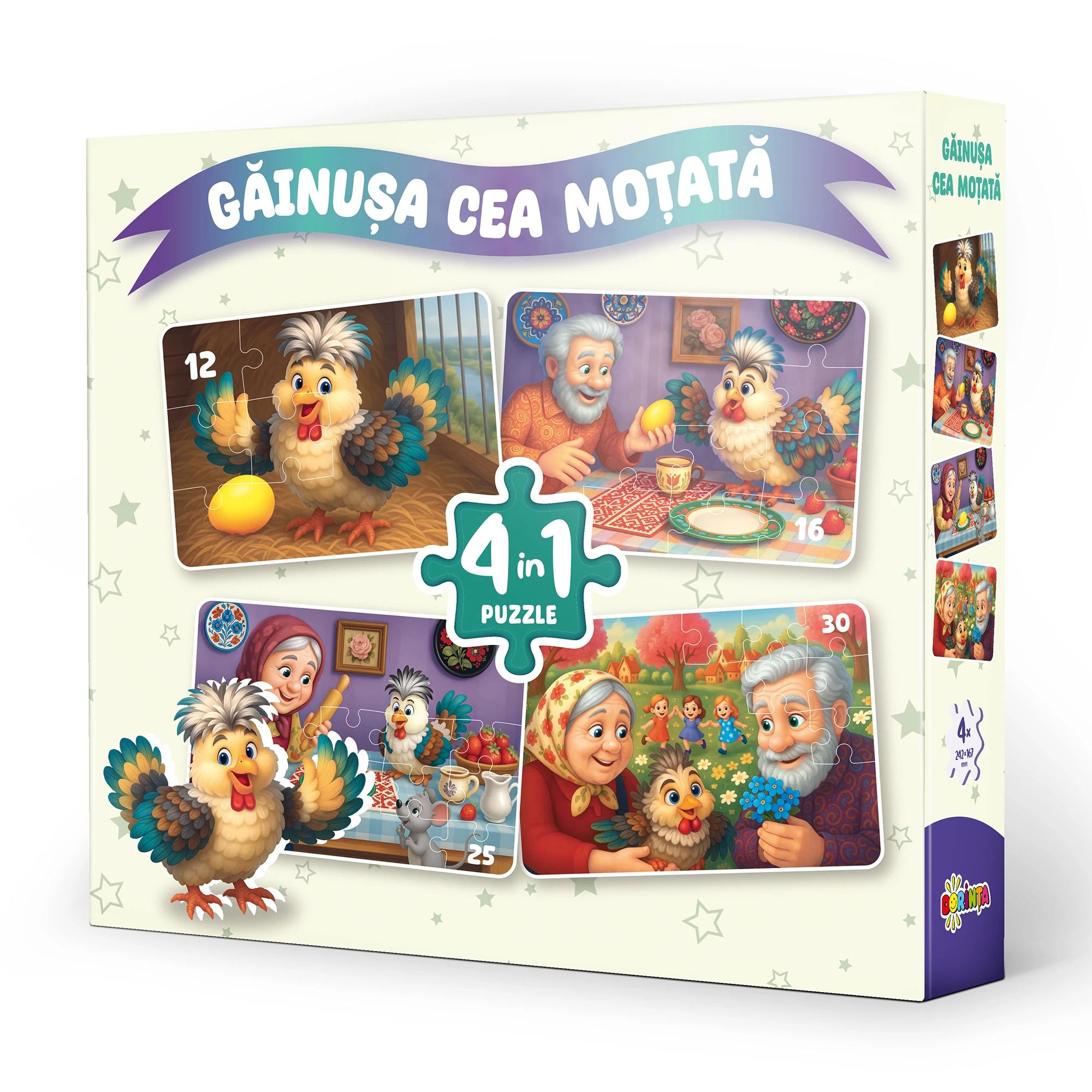 Puzzle 4 in 1 - Gainusa cea motata