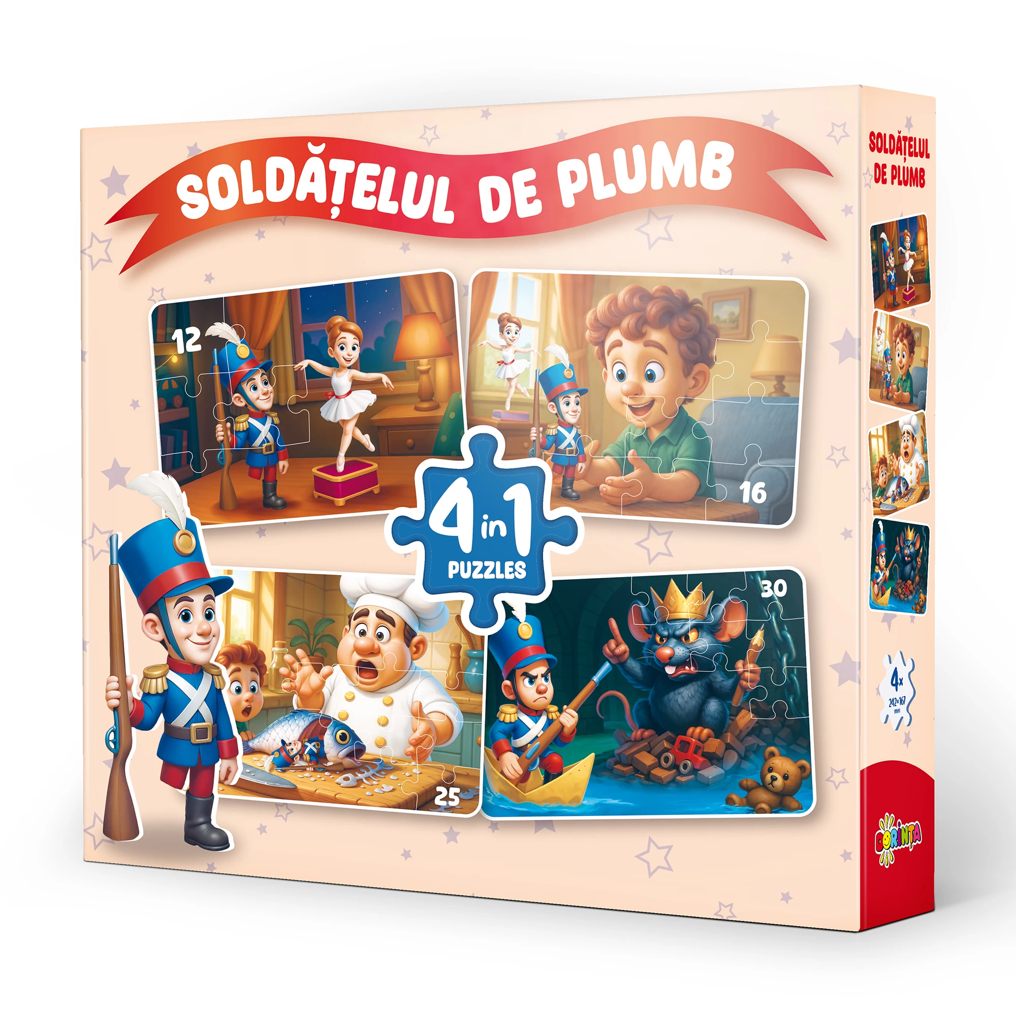 Puzzle 4 in 1 - Soldatelul de plumb