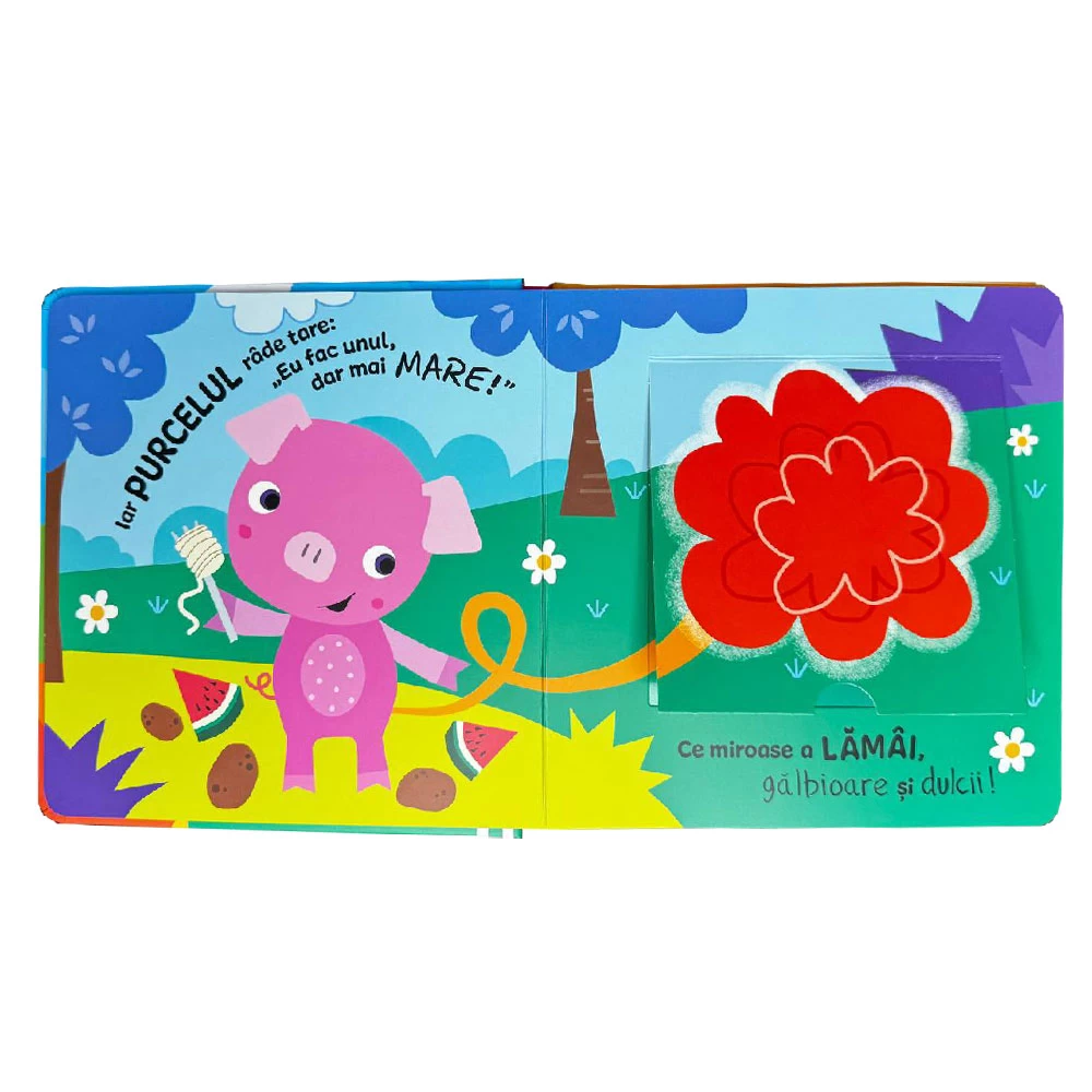Carte cu clapete. Ferma Parfumată (Răzuieşte şi miroase)