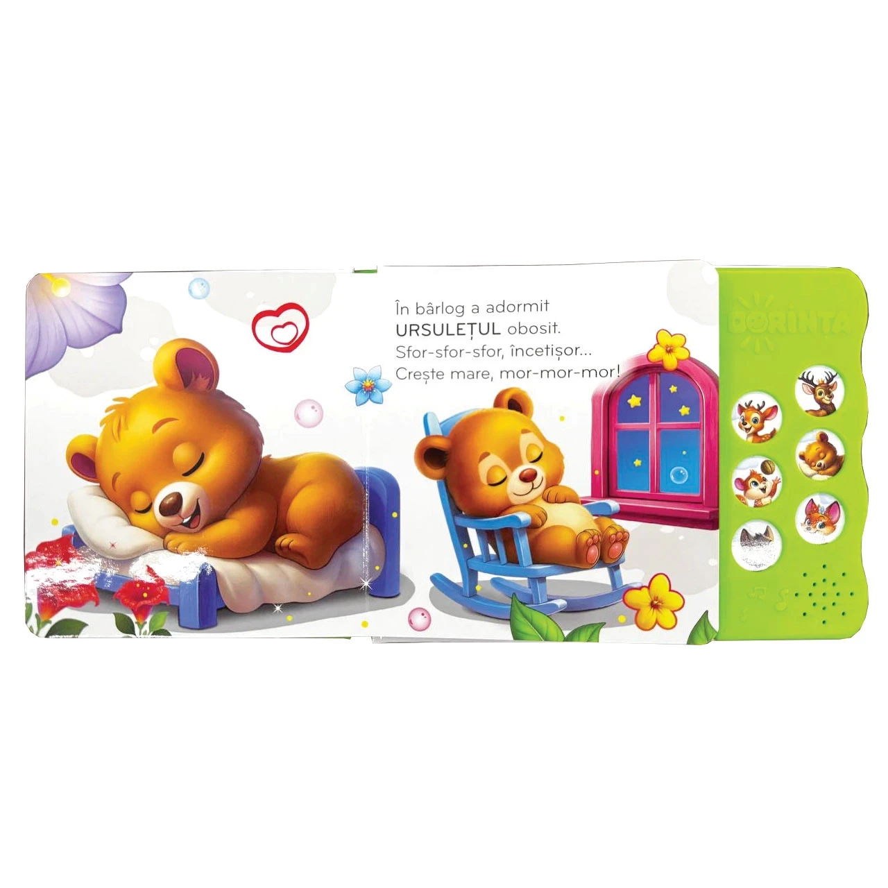 Sonorici - Carte cu sunete / carte sonoră. Gasca din padure
