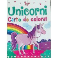 Carte de colorat - Unicorni