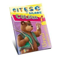 Citesc pe silabe. Colorez. Ursul păcălit de vulpe