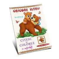 Citesc si colorez cu autocolante - Mama