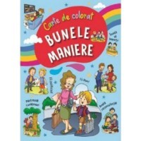Carte de colorat - Bunele maniere (albastra)